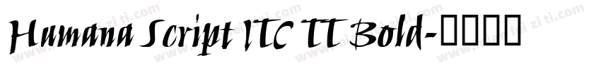 Humana Script ITC TT Bold字体转换